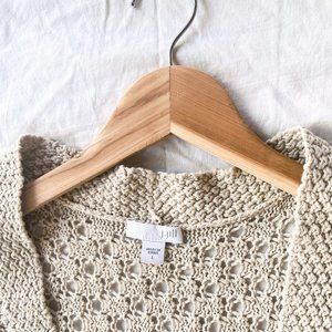 J.Jill long cream/tan/beige cardigan
